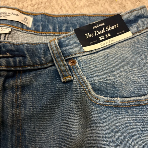 Abercrombie & Fitch Light Blue Jean Shorts - Picture 6 of 10